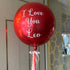 Personalised Red Orb Balloon with Tissue Tassels